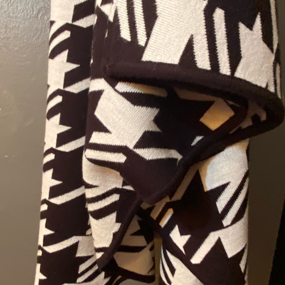 NWT ANN KLIEN Houndstooth Zip Front Cape - Picture 7 of 16